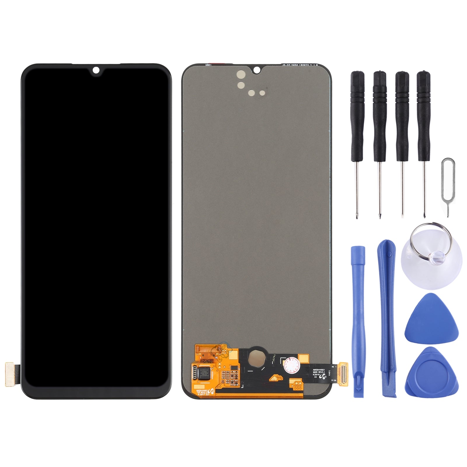AMOLED Material LCD Screen and Digitizer Full Assembly for vivo V20 / V20 SE / V20 2021 / V21e 5G V2040, V2043_21, V2055