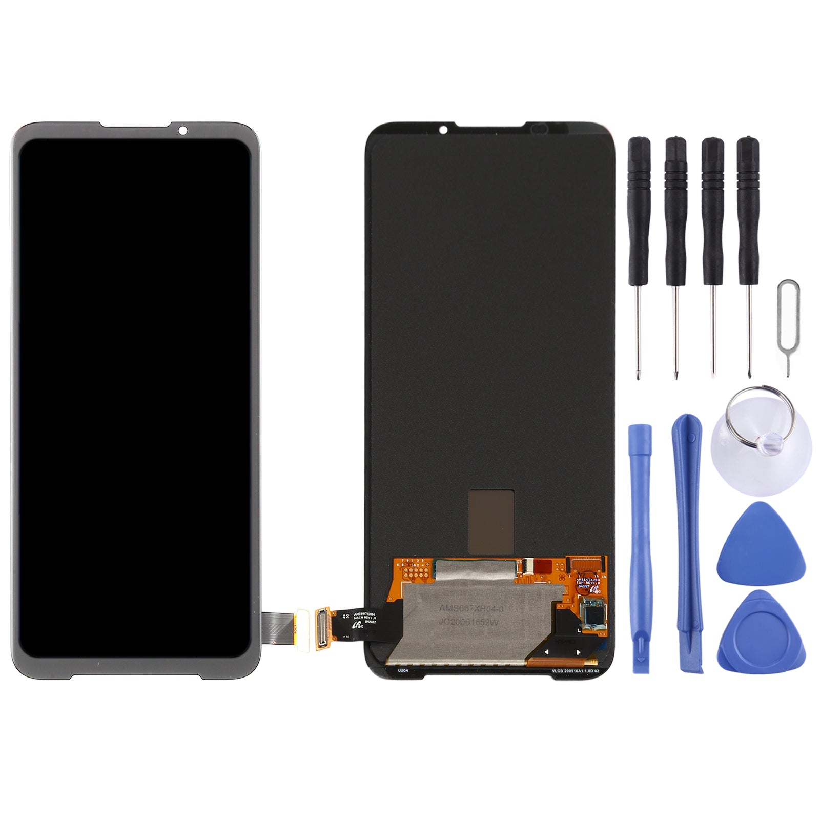 AMOLED Material LCD Screen and Digitizer Full Assembly for Xiaomi Black Shark 3S