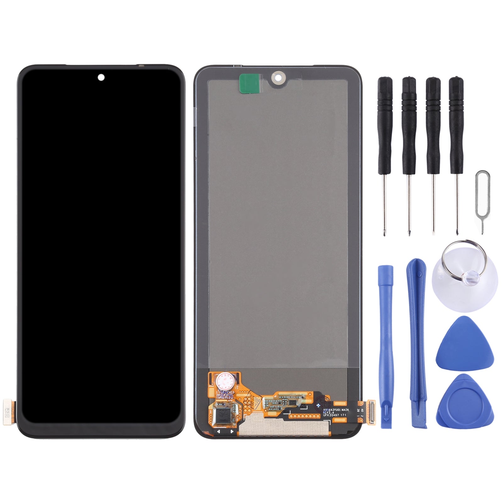 AMOLED Material LCD Screen and Digitizer Full Assembly for Xiaomi Redmi Note 10 4G / Redmi Note 10S / Redmi Note 11 SE India / Poco M5s  M2101K7AI, M2101K7AG