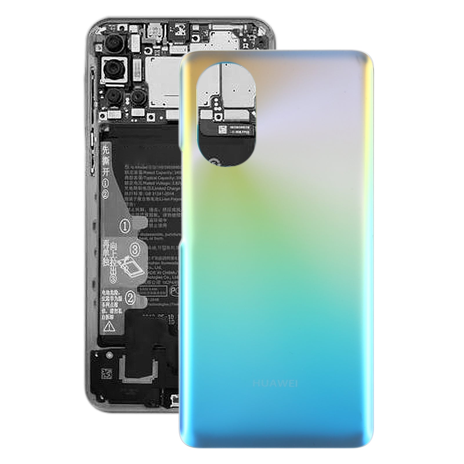 Battery Back Cover for Huawei Nova 8 Blue