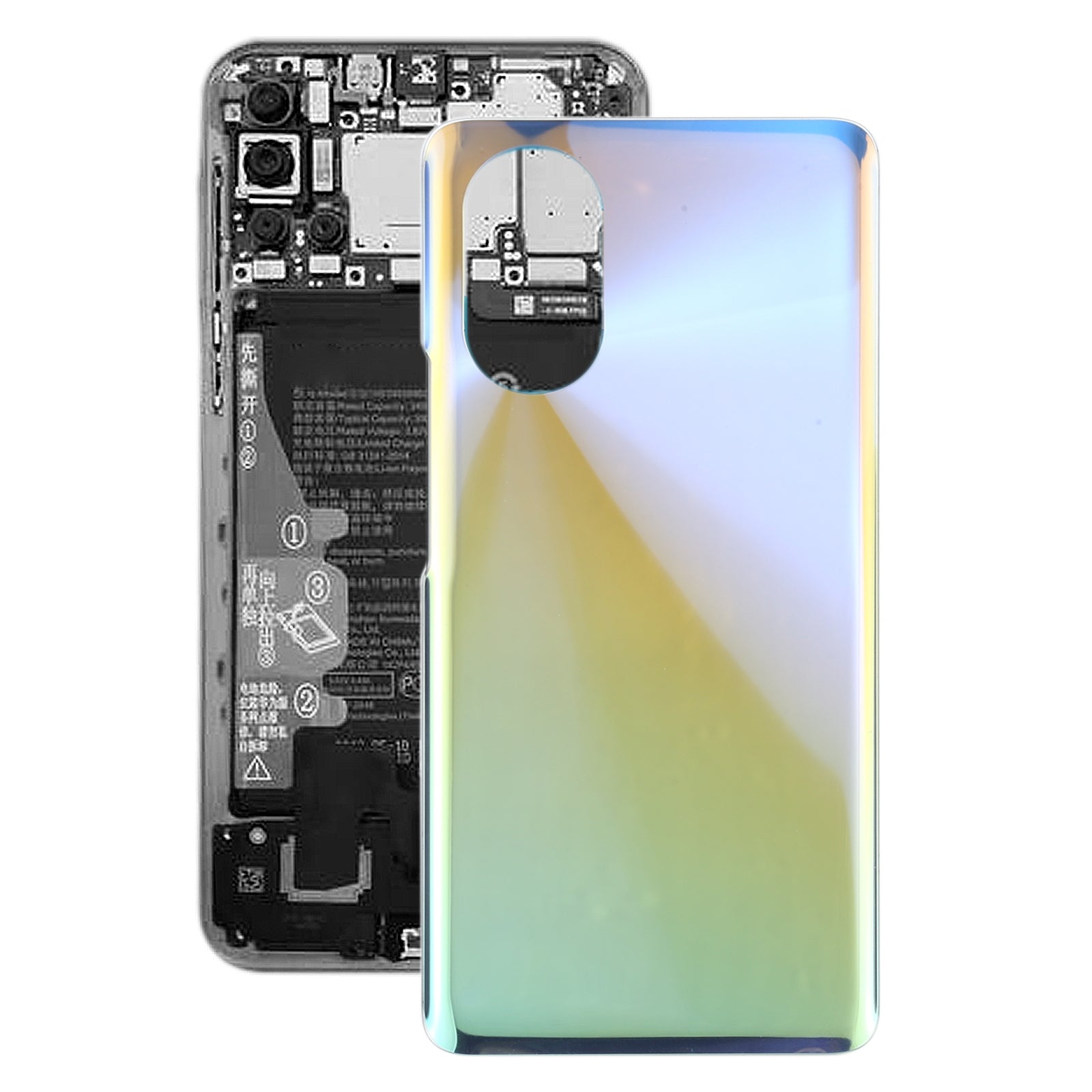 Battery Back Cover for Huawei Nova 8 Silver
