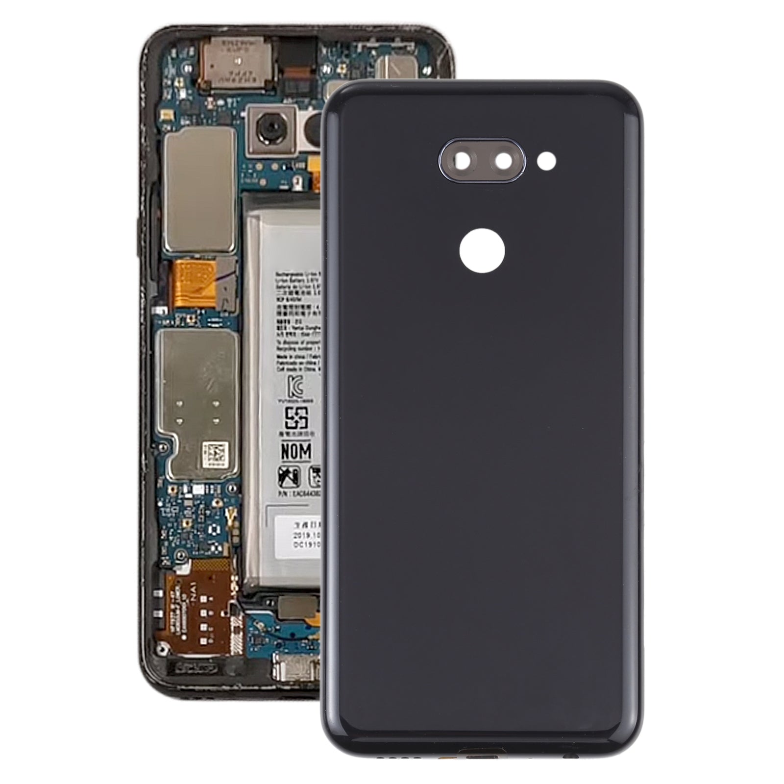 Back Battery Cover for LG K40s LMX430HM LM-X540 LM-X430 Black