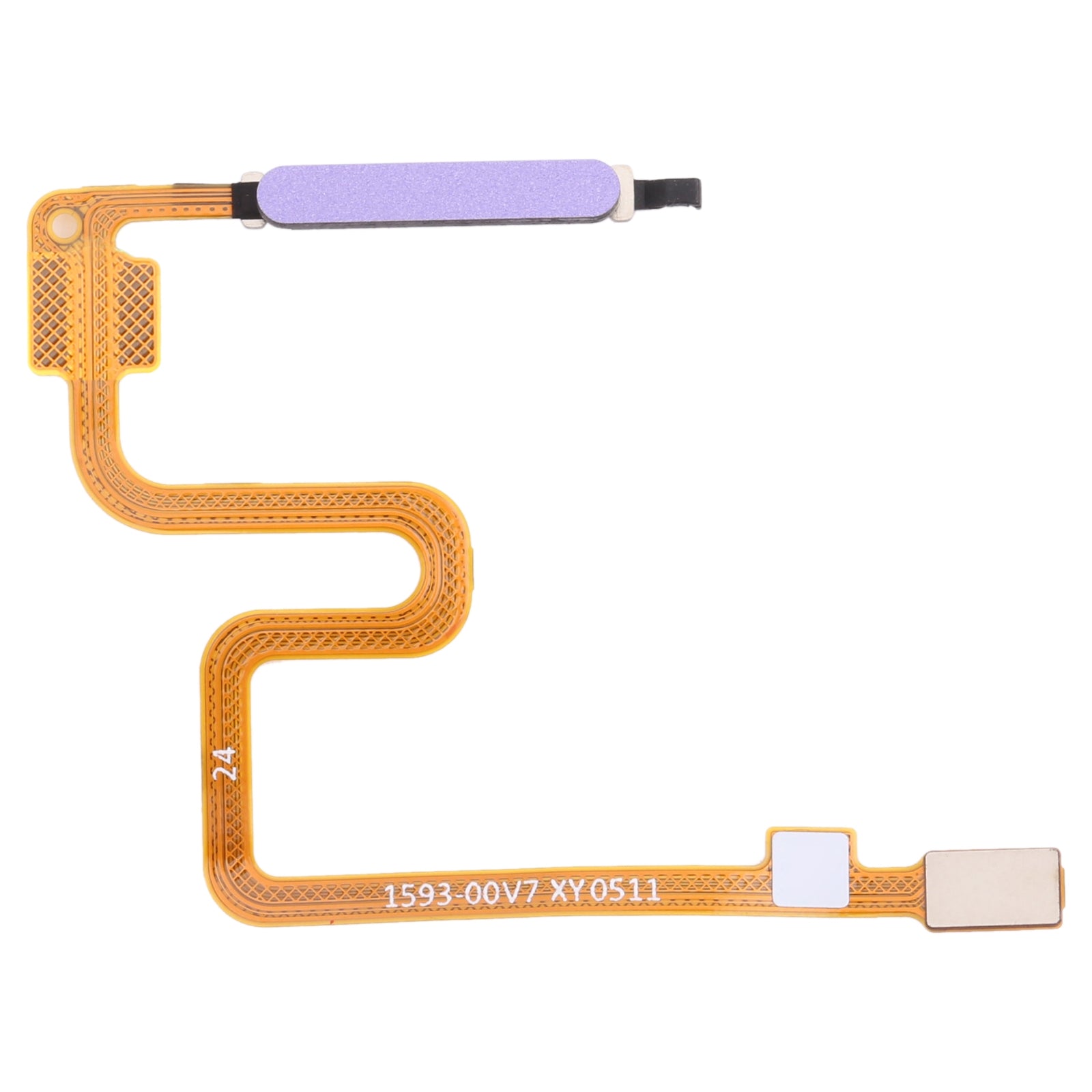 Fingerprint Sensor Flex Cable for Xiaomi Redmi Note 9 5G / Redmi Note 9T M2007J22G M2007J22C  Purple