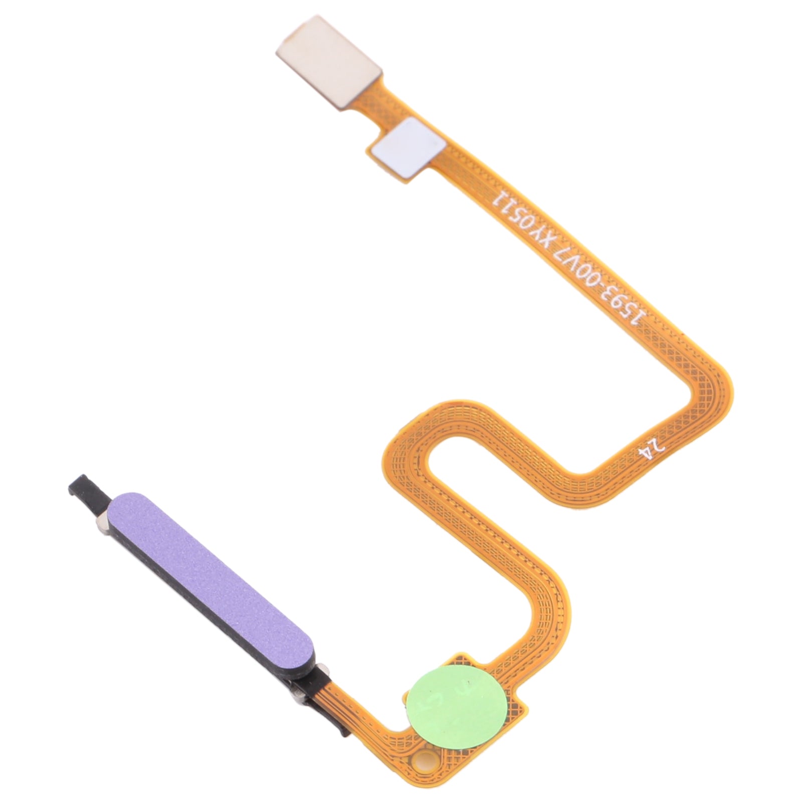 Fingerprint Sensor Flex Cable for Xiaomi Redmi Note 9 5G / Redmi Note 9T M2007J22G M2007J22C  Purple