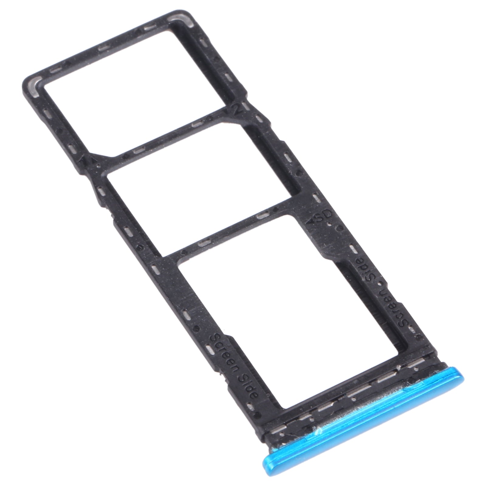 For Infinix  10s /  10T X689B X689 X689C SIM Card Tray + SIM Card Tray + Micro SD Card Tray  Blue