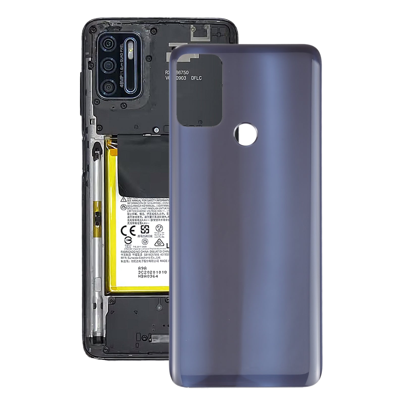 Battery Back Cover for Motorola Moto G50 XT2137-1 XT2137-2  Grey