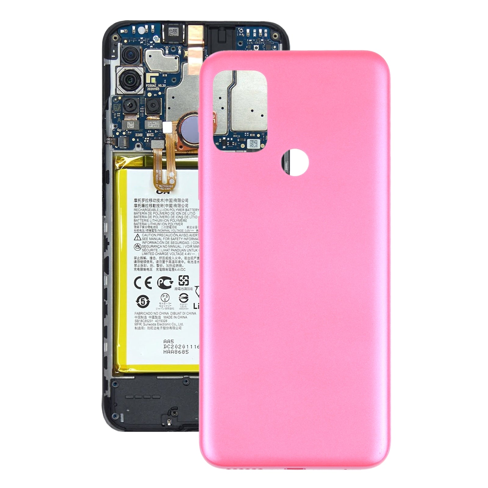 Battery Back Cover for Motorola Moto G20 XT2138-1 XT2138-2  Pink