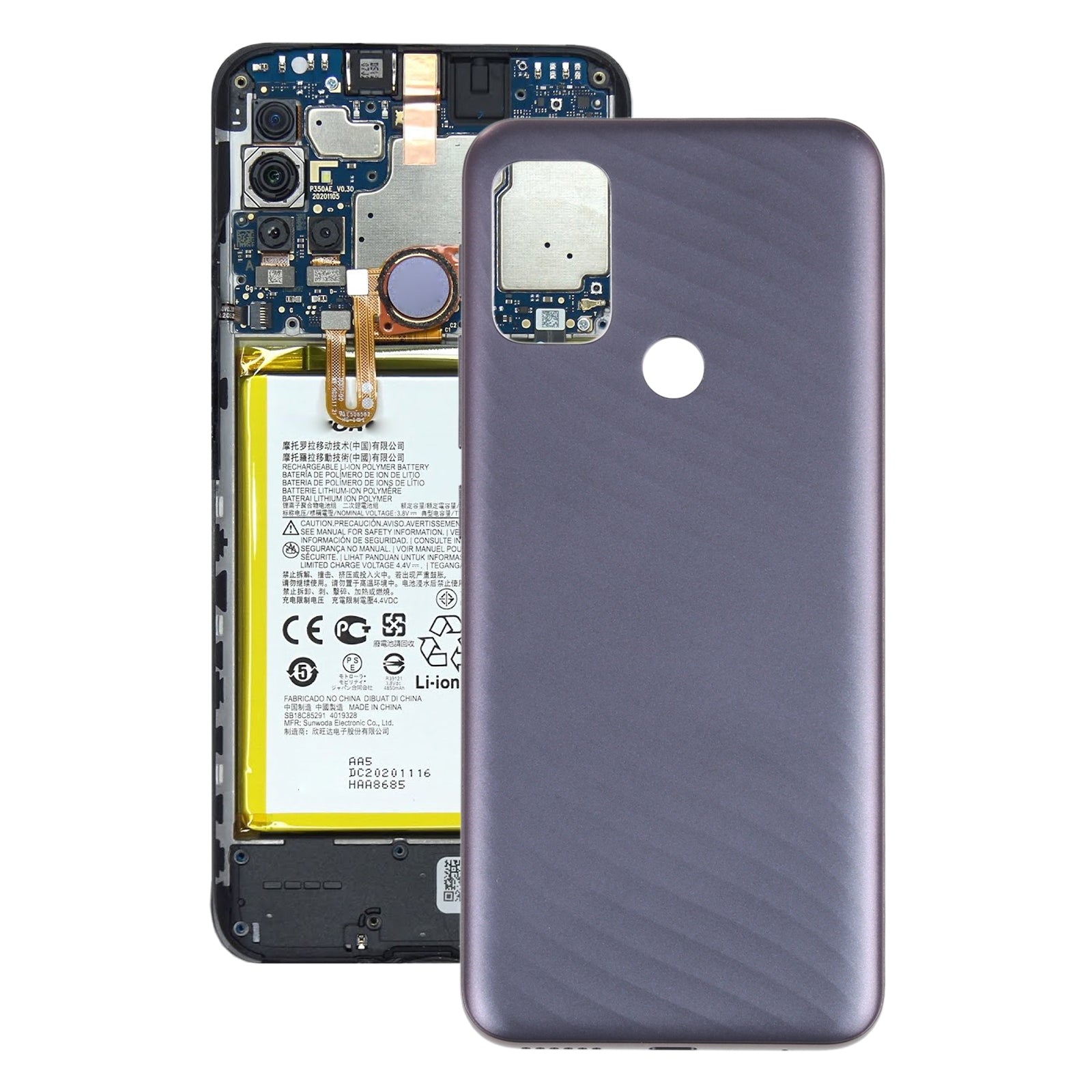 Battery Back Cover for Motorola Moto G10 XT2127-2  Grey