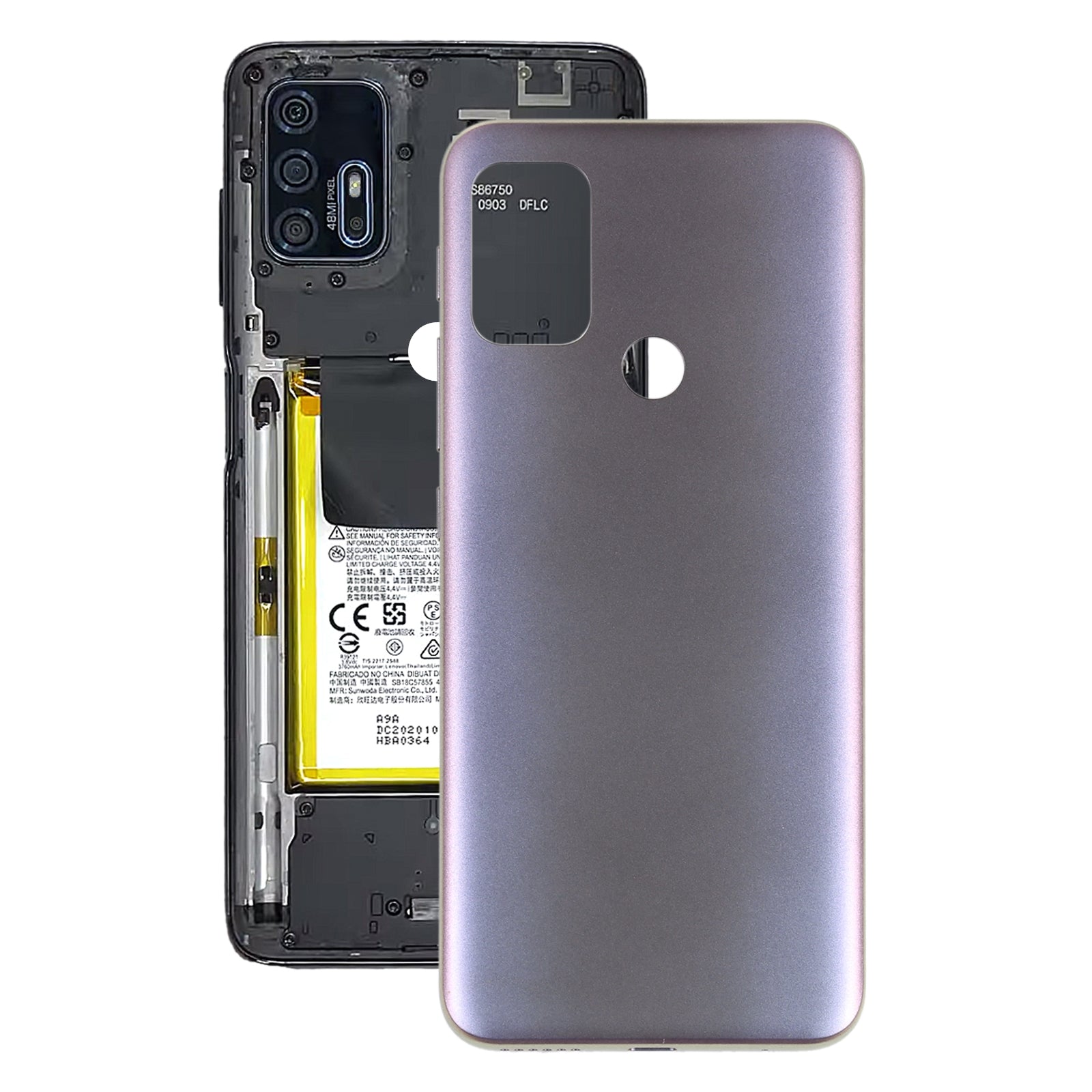 Battery Back Cover for Motorola Moto G30 XT2129-1 XT2129-2 PAML0000IN  Purple