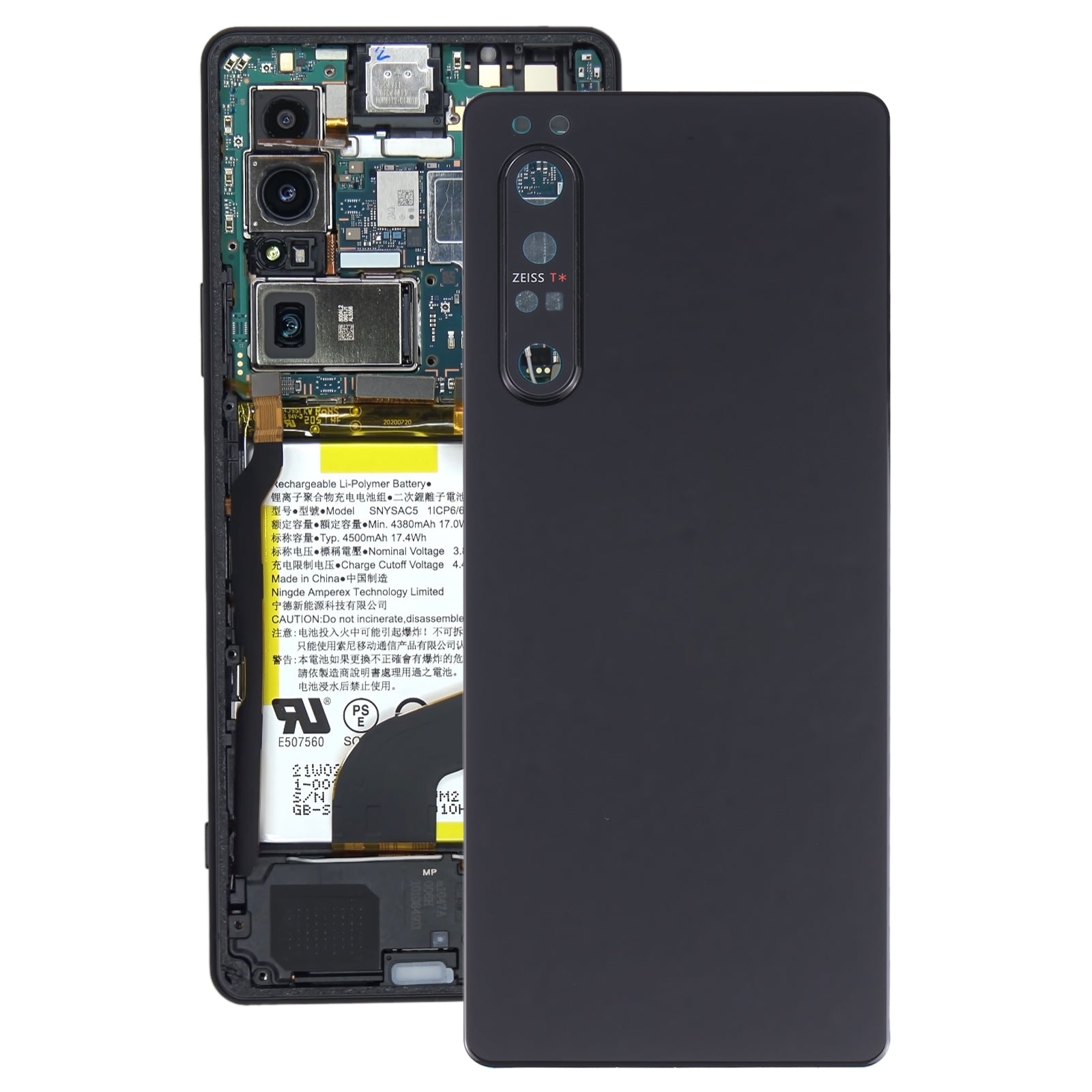 Battery Back Cover for Sony Xperia 1 II Black