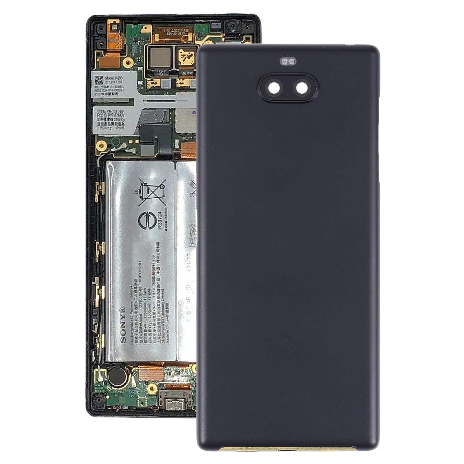Battery Back Cover for Sony Xperia 10 Plus Black