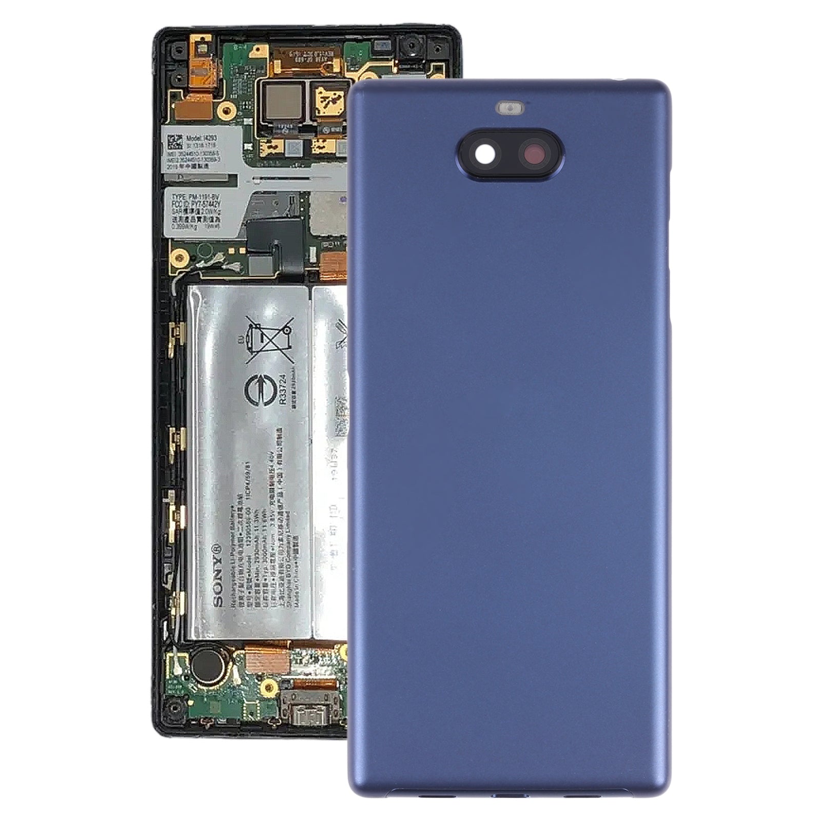Battery Back Cover for Sony Xperia 10 Plus Blue