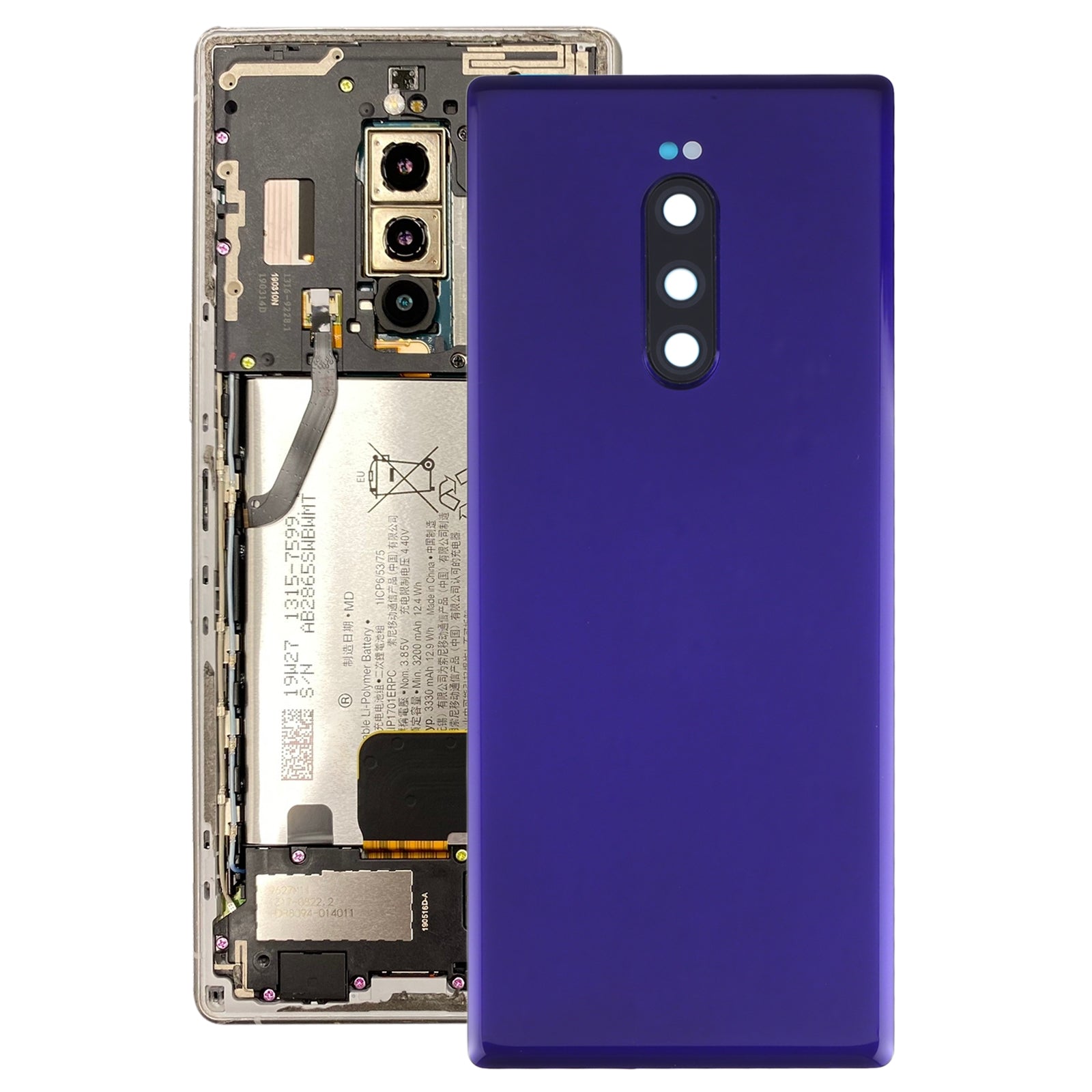 Battery Back Cover for Sony Xperia 1 / Xperia XZ4 Purple