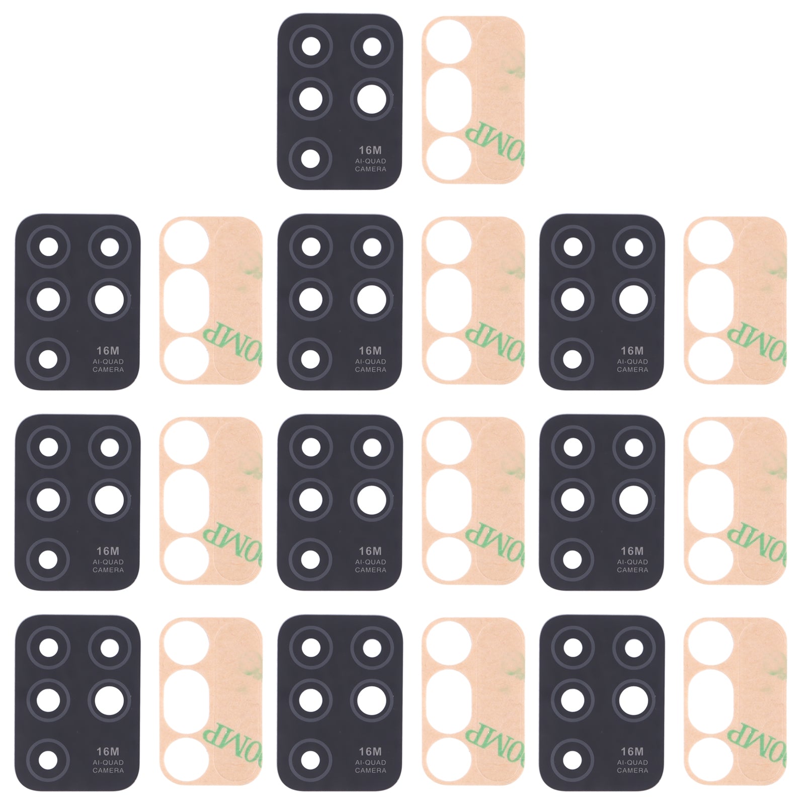 For Infinix  10 X682B, X682C 10pcs Back Camera Lens