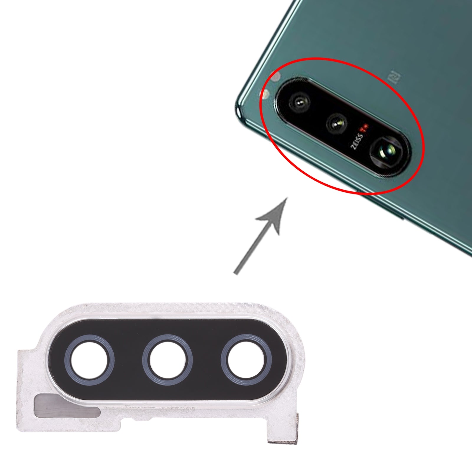 Camera Lens Cover for Sony Xperia 10 III  Silver