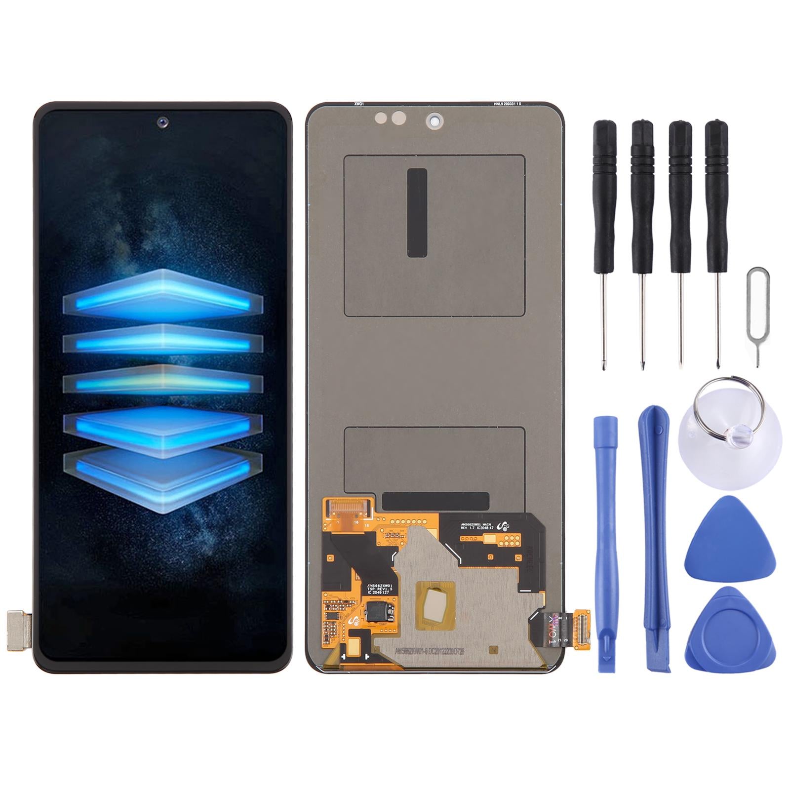 AMOLED Material LCD Screen and Digitizer Full Assembly for Vivo iQOO 7 / iQOO 7  India / iQOO Neo5 S / iQOO Neo6  China V2196A V2049A I2009