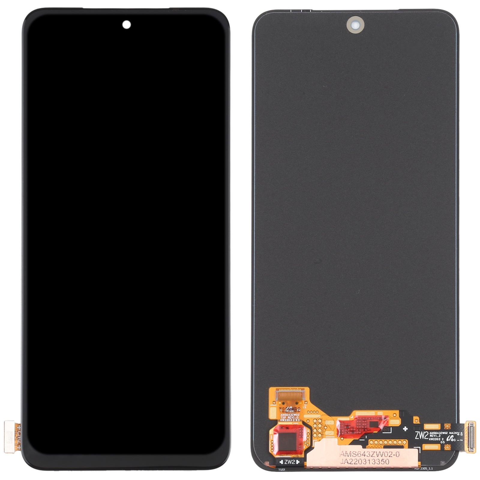 AMOLED Material LCD Screen and Digitizer Full Assembly for Xiaomi Redmi Note 11 4G / Redmi Note 11S 4G/Poco M4 Pro
