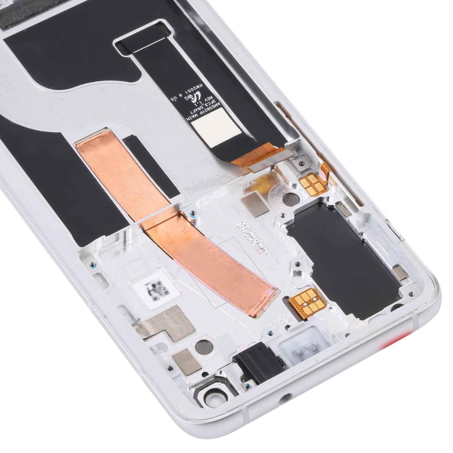 AMOLED LCD Screen for Asus Zenfone 8 ZS590KS Digitizer Full Assembly with Frame?Silver
