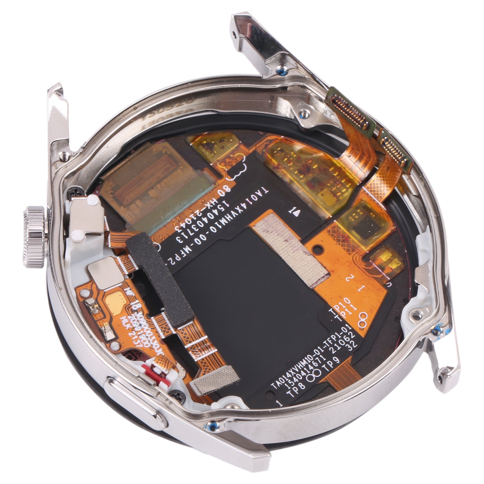 Dual Cable Edition LCD Screen and Digitizer Full Assembly With Frame for Huawei Watch GT 3 46mm JPT-B19 Silver