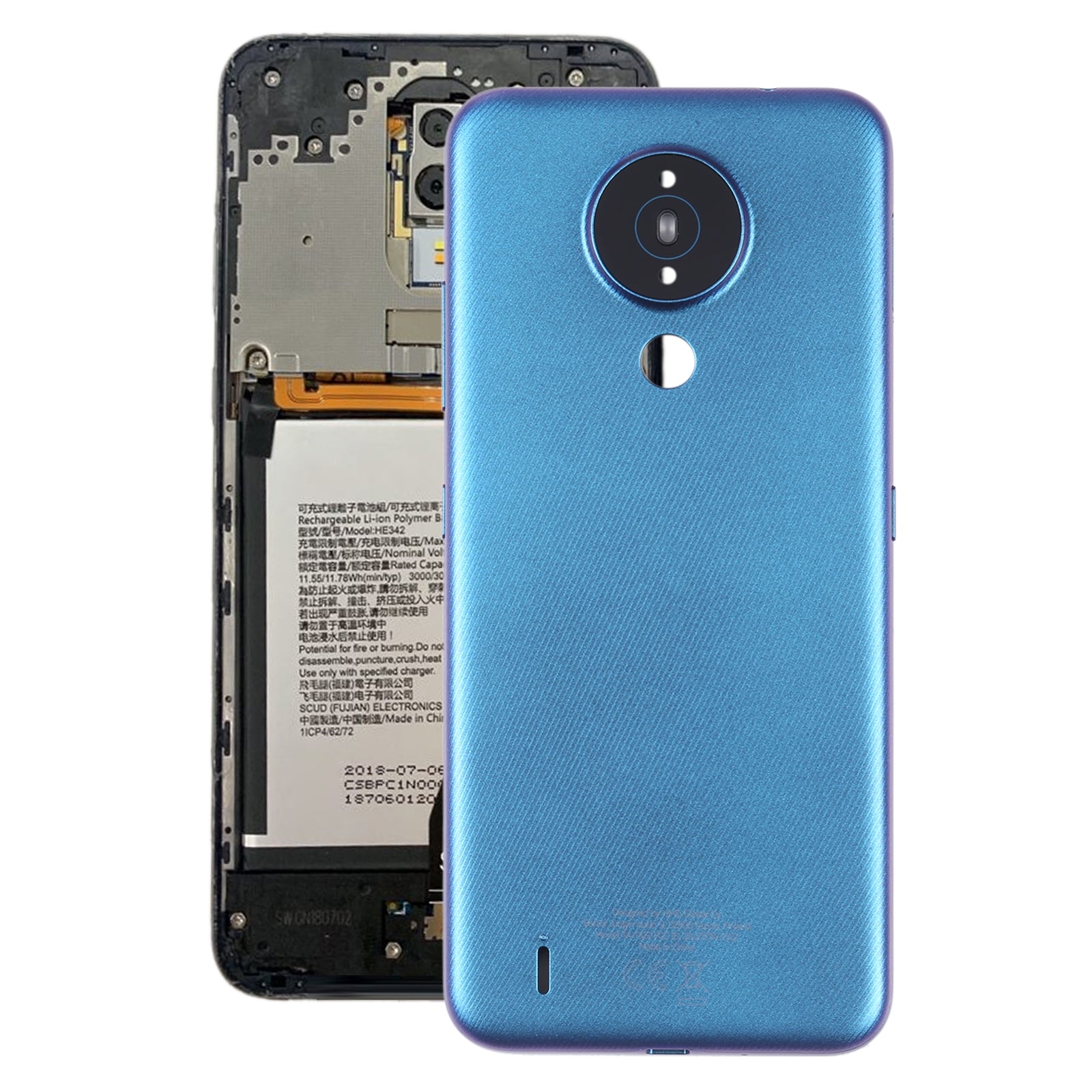 Battery Back Cover for Nokia 1.4 Blue