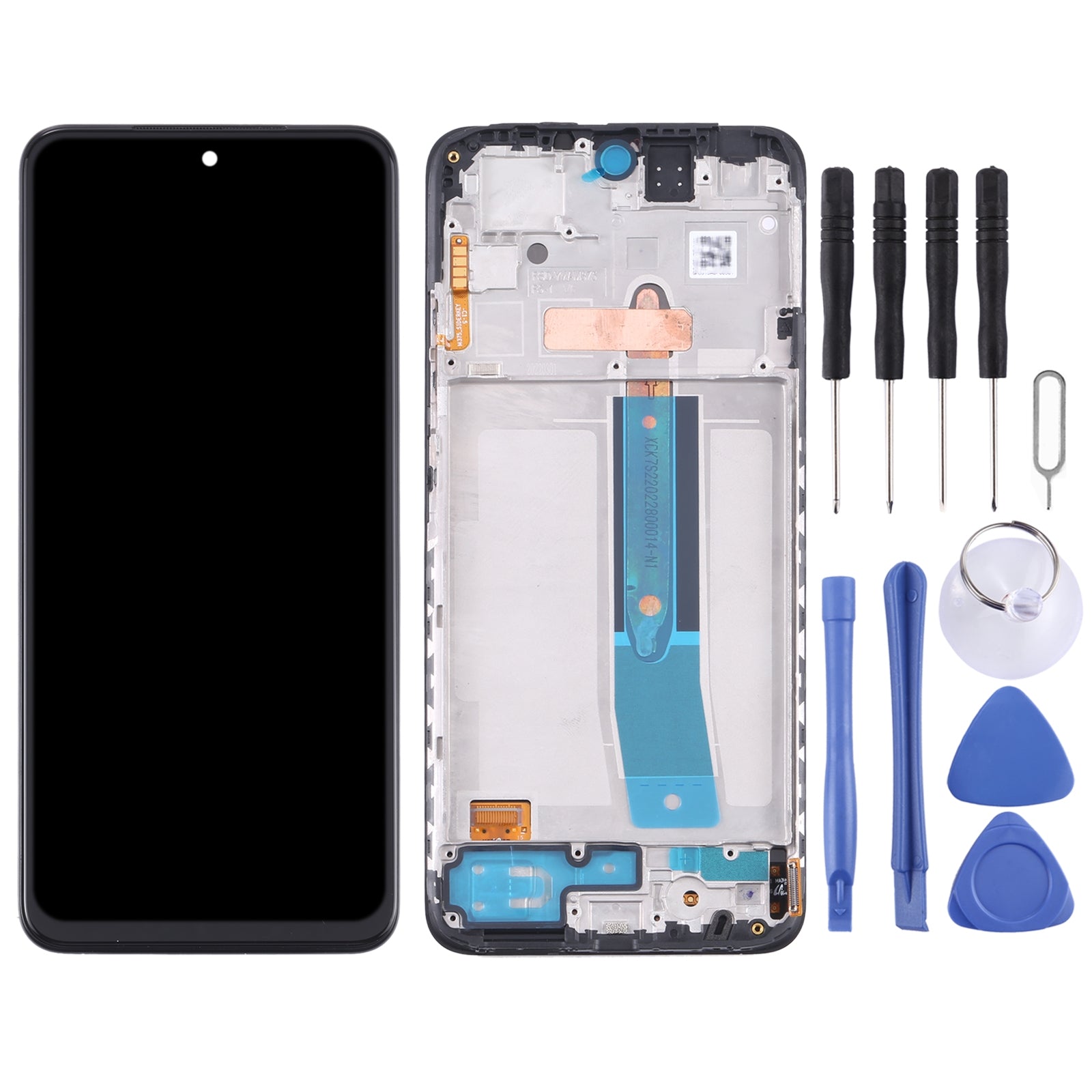 AMOLED LCD Screen and Digitizer Full Assembly with Frame for Xiaomi Redmi Note 11 4G 2201117TG