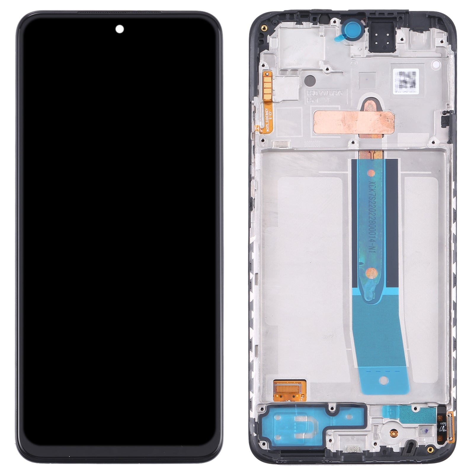 AMOLED LCD Screen and Digitizer Full Assembly with Frame for Xiaomi Redmi Note 11 4G 2201117TG