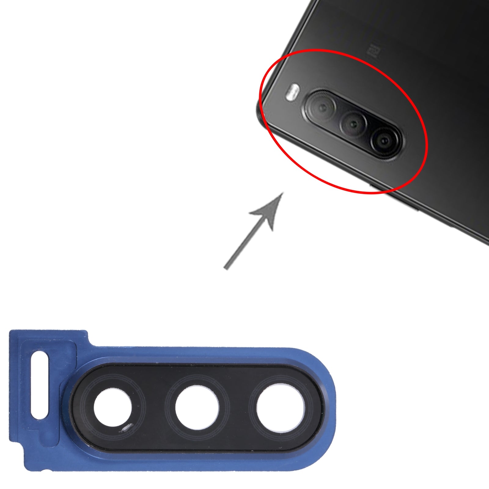 Camera Lens Cover for Sony Xperia 10 II  Blue