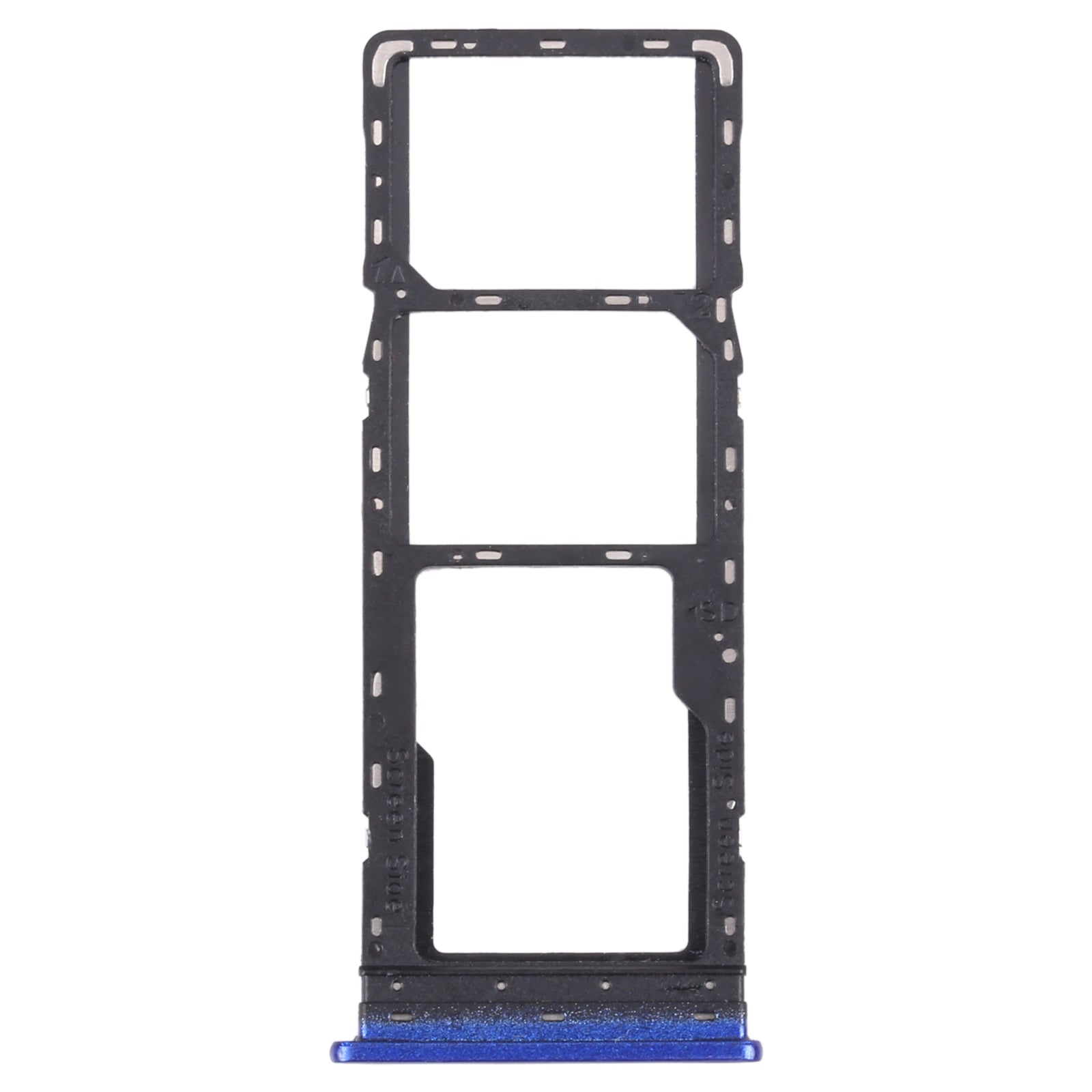 For Infinix  10 Lite X657B SIM Card Tray + SIM Card Tray + Micro SD Card Tray  Blue