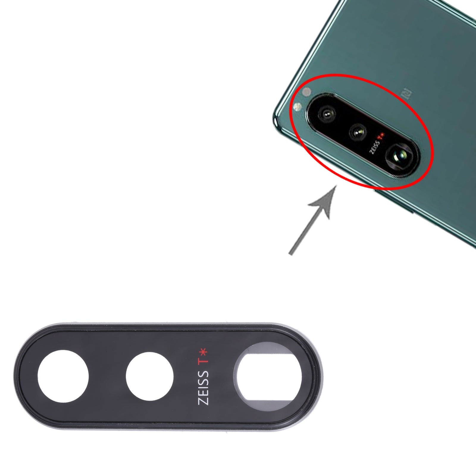 Camera Lens Cover for Sony Xperia 5 III  Silver