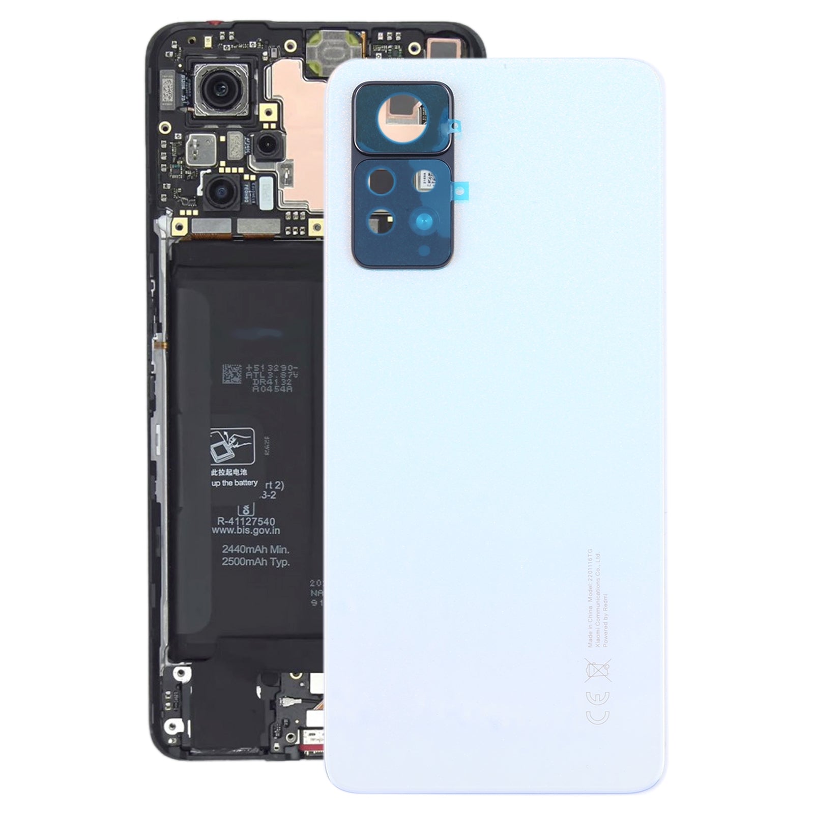 Battery Back Cover for Xiaomi Redmi Note 11 Pro 4G 2201116TG 2201116TI White