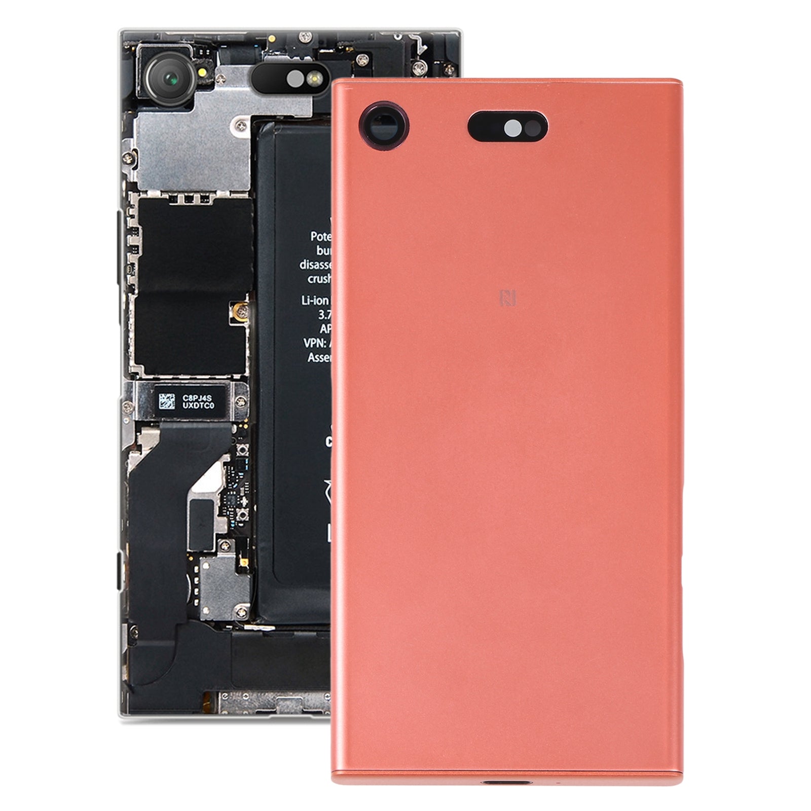 Battery Back Cover with Camera Lens Cover for Sony Xperia XZ1 Compact Orange