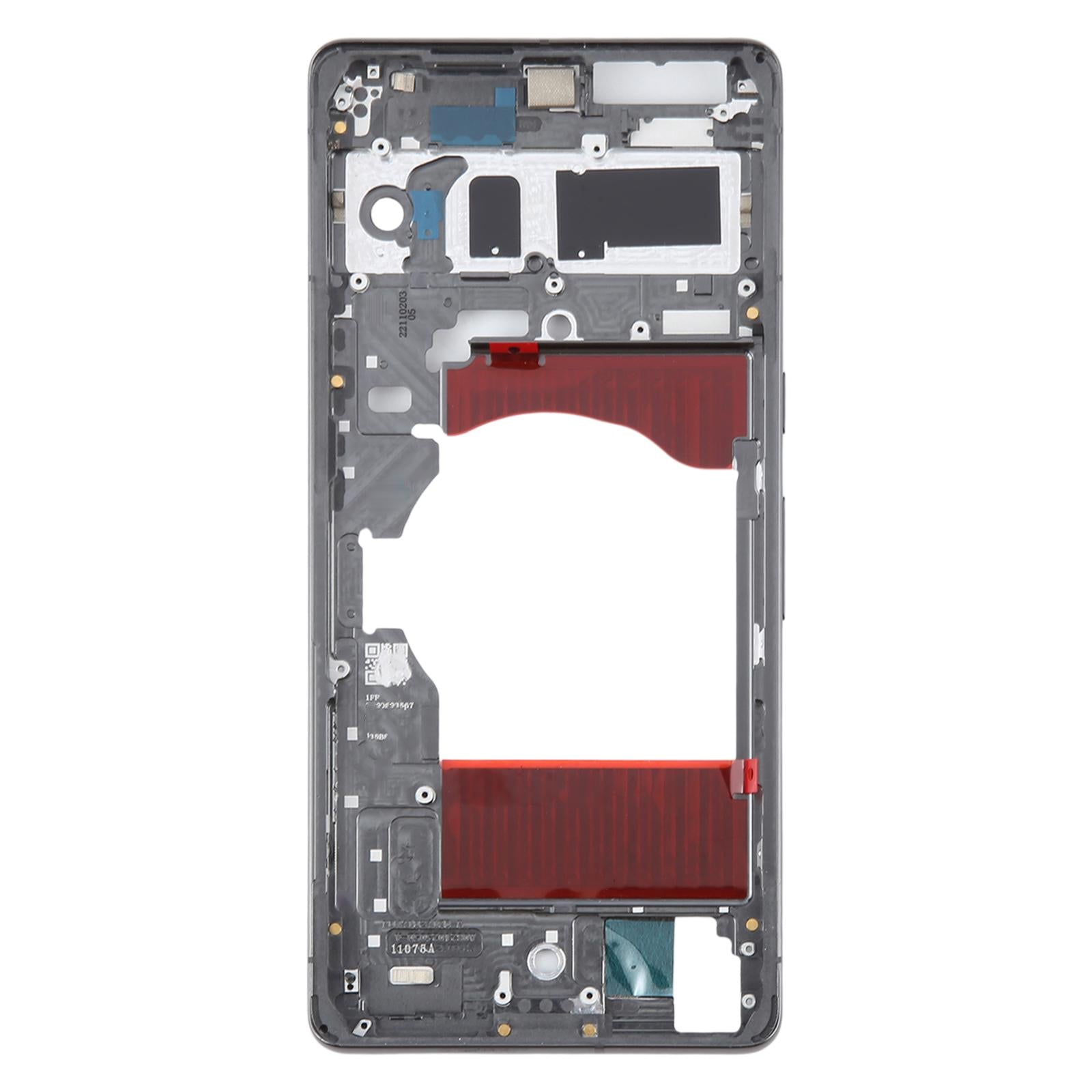 For Google Pixel 7 Pro Front Housing LCD Frame Bezel Plate Black