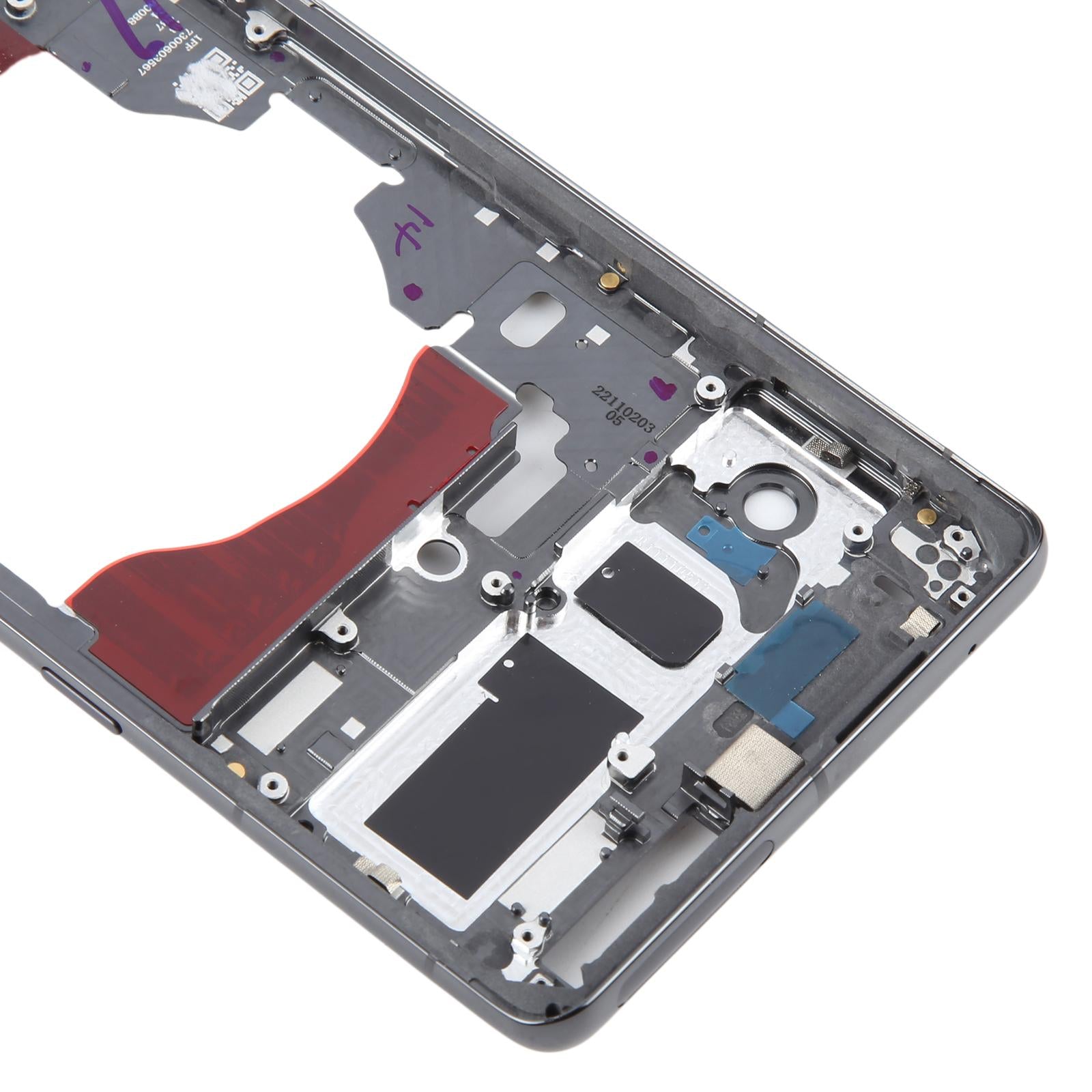 For Google Pixel 7 Pro Front Housing LCD Frame Bezel Plate Black