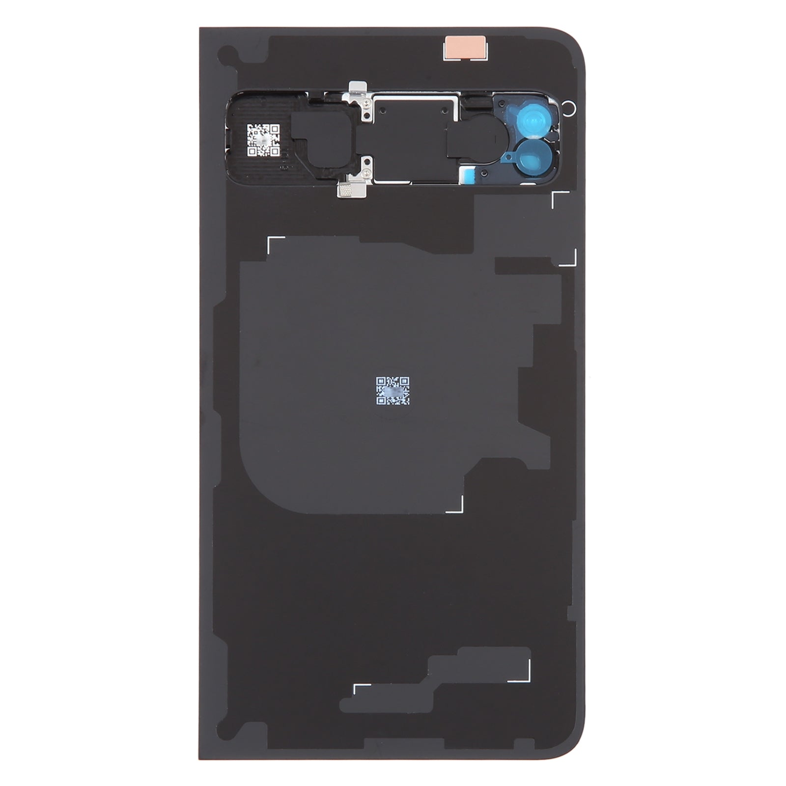 For Google Pixel Fold Battery Back Cover with Camera Lens Cover Black