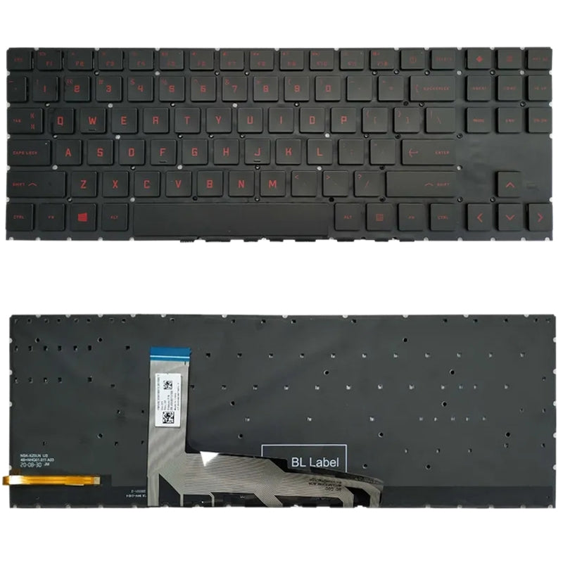 For HP Omen 15-EK 15-EK0019NR 15-EN 15-EN0013DX TPN-Q236 Lap Keyboard  Red