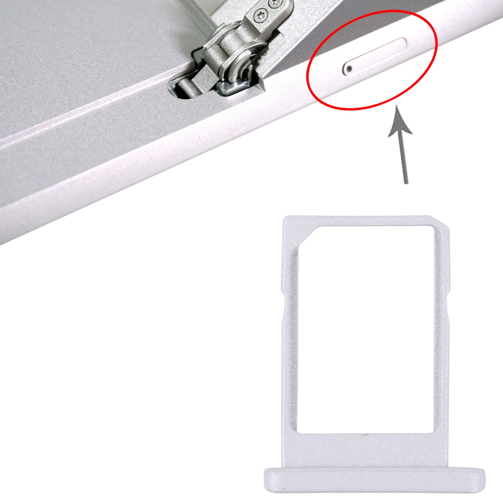 For MicroSurface Go 2 / Go 3 4G SIM Card Tray  Silver