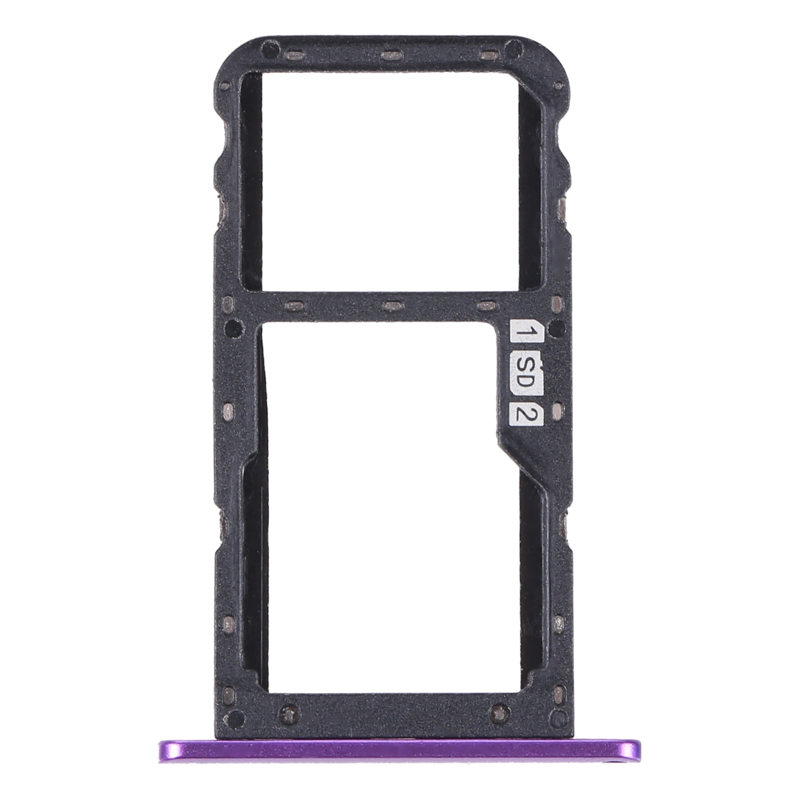 For Lenovo Z5 L78011 SIM Card Tray + SIM Card Tray / Micro SD Card Tray  Purple