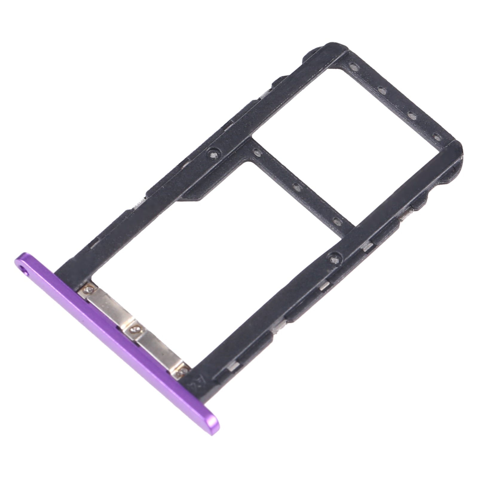 For Lenovo Z5 L78011 SIM Card Tray + SIM Card Tray / Micro SD Card Tray  Purple