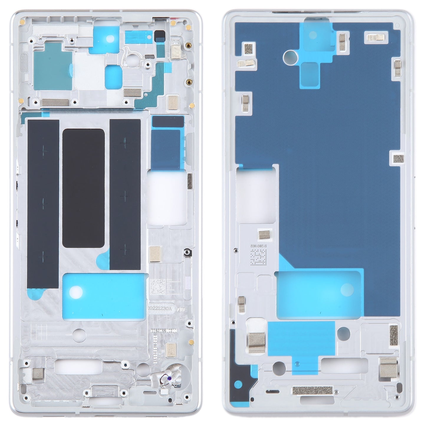 For Google Pixel 7A Middle Frame Bezel Plate  Silver