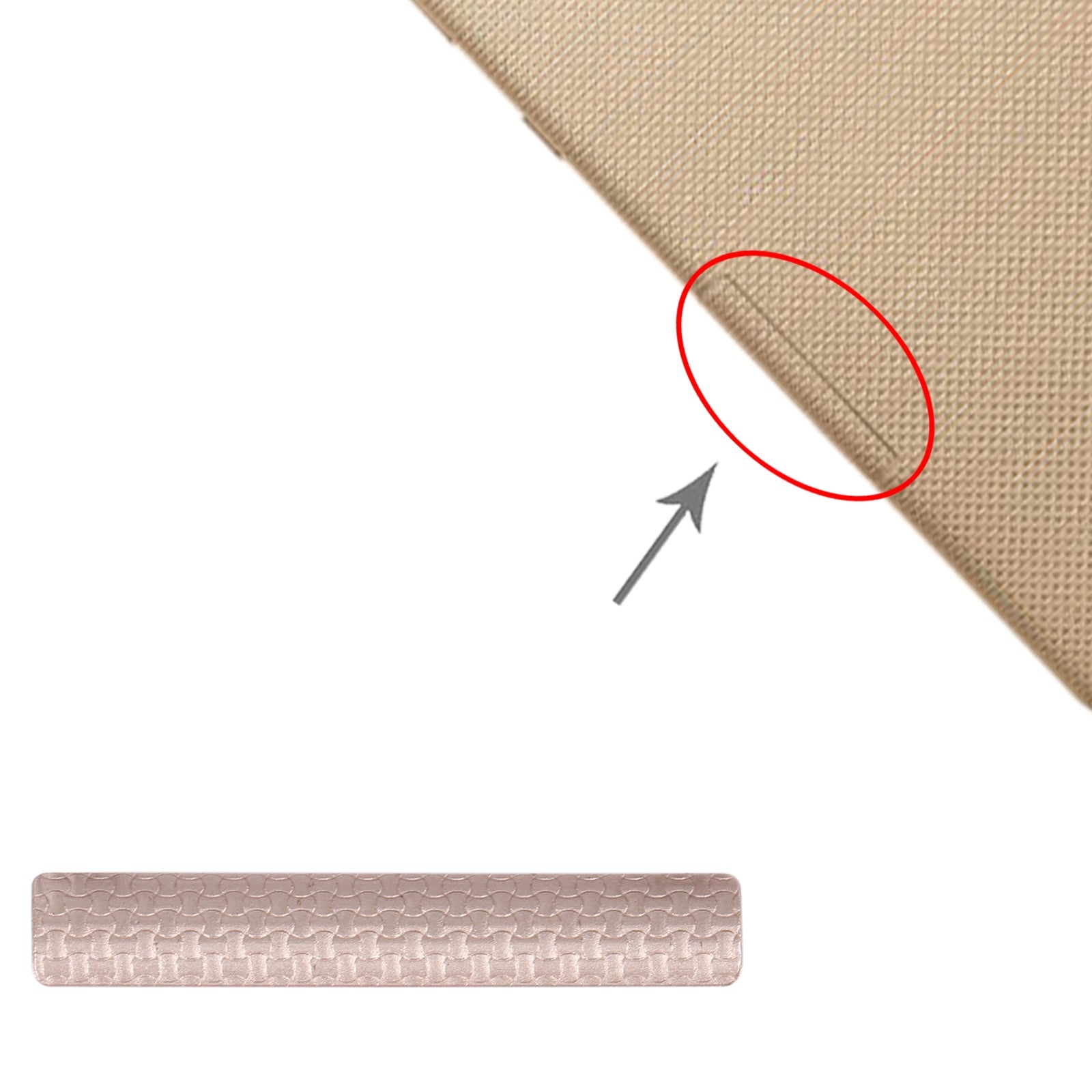 For LG G Pad X 8.0 V520 Side Interface Cover Dustproof Cap Gold