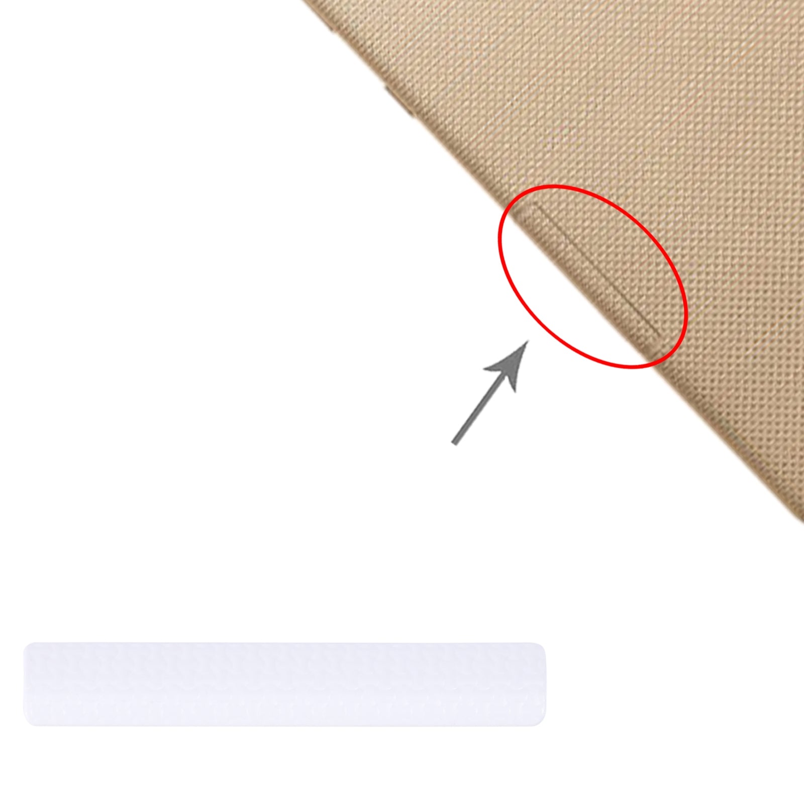 For LG G Pad X 8.0 V520 Side Interface Cover Dustproof Cap White