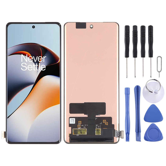 AMOLED Material LCD Screen for OnePlus Ace 2 PHk110 With Digitizer Full Assembly  Black