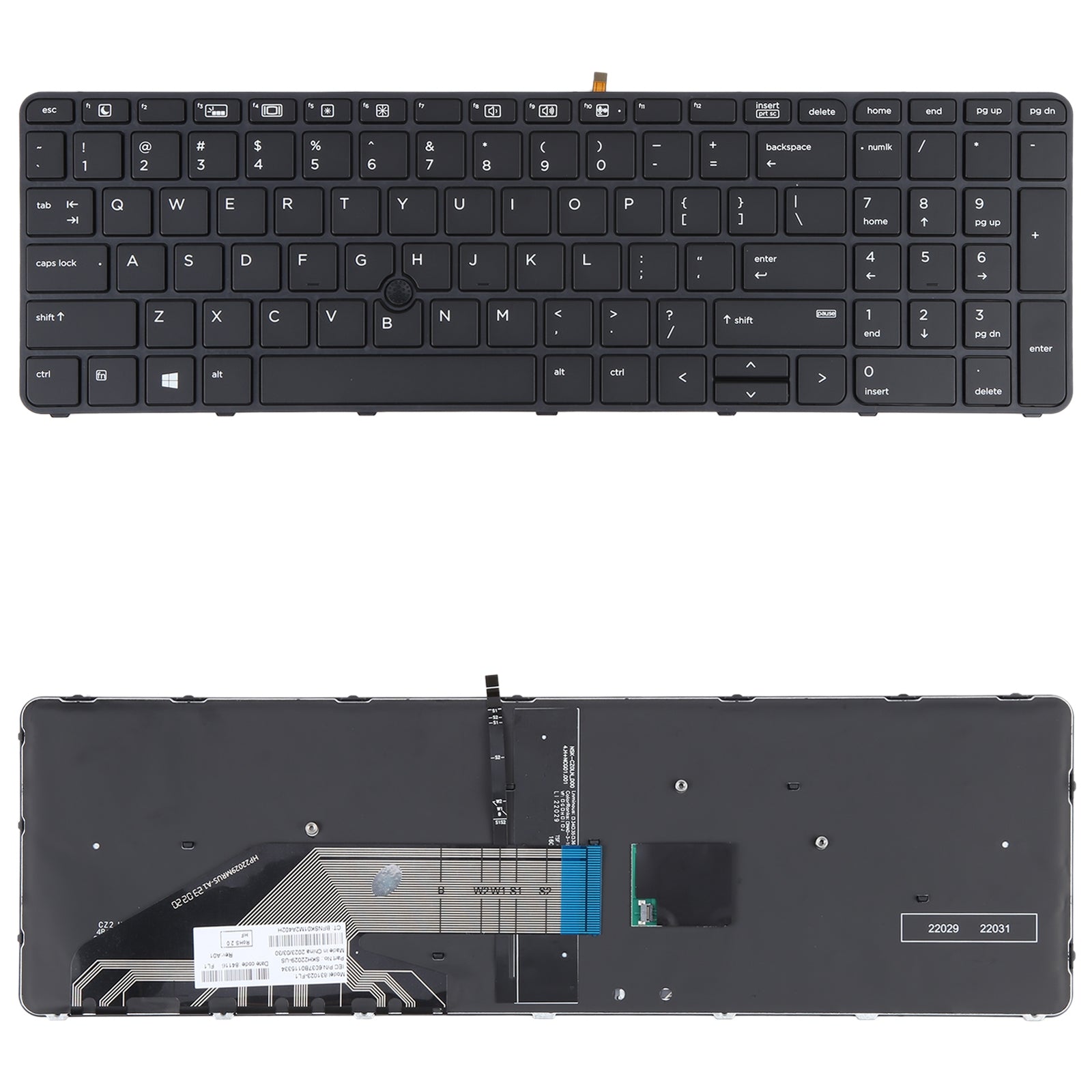 For HP Probook 650 G2 G3 655 G3 450 G3 841137-001 US Version Keyboard with Backlight and Pointing