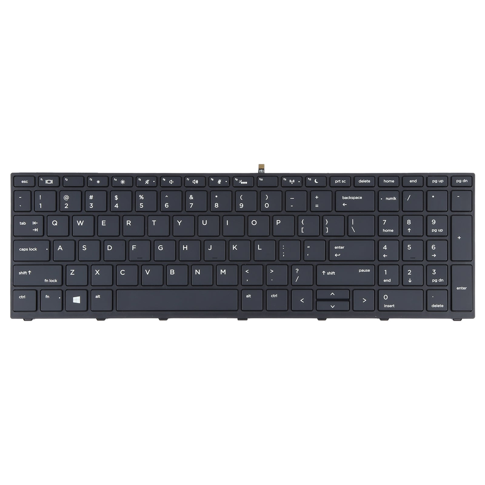 For HP Probook 450 G5 455 G5 470 G5 650 G4 650 G5 US Version Keyboard with Backlight  Black