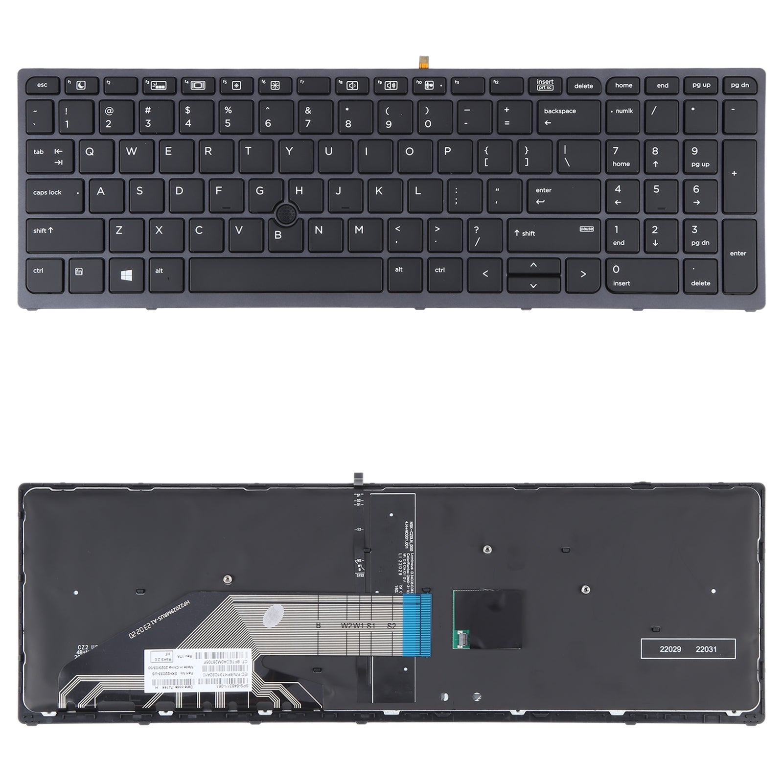 For HP ZBOOK 15 G3 17 G3 US Version Keyboard with Backlight and Pointing