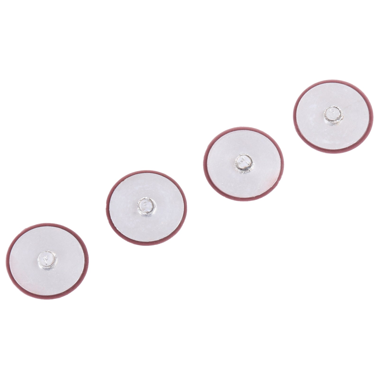 For MicroSurface Lap 1 / 2 1769 13.5 inch  4 in 1 Bottom Case Rubber Mats  Red