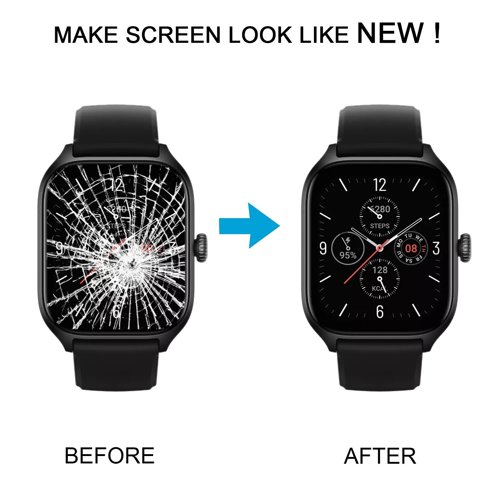 For Amazfit GTS 4 LCD Screen and Digitizer Full Assembly