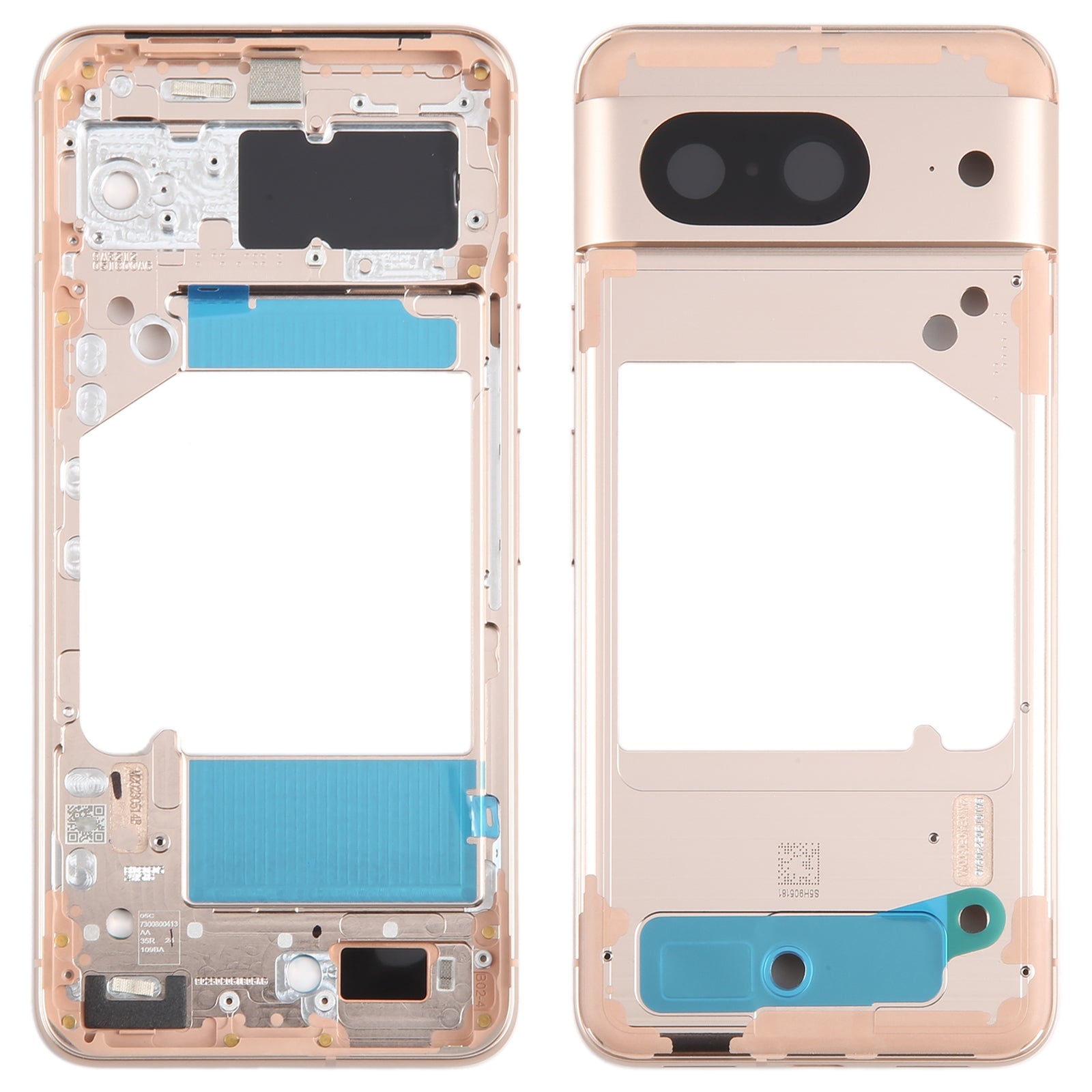 For Google Pixel 8 Front Housing LCD Frame Bezel Plate  Gold