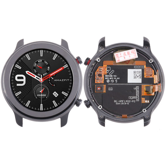 For Amazfit GTR 47mm LCD Screen Digitizer Full Assembly With Frame  Black