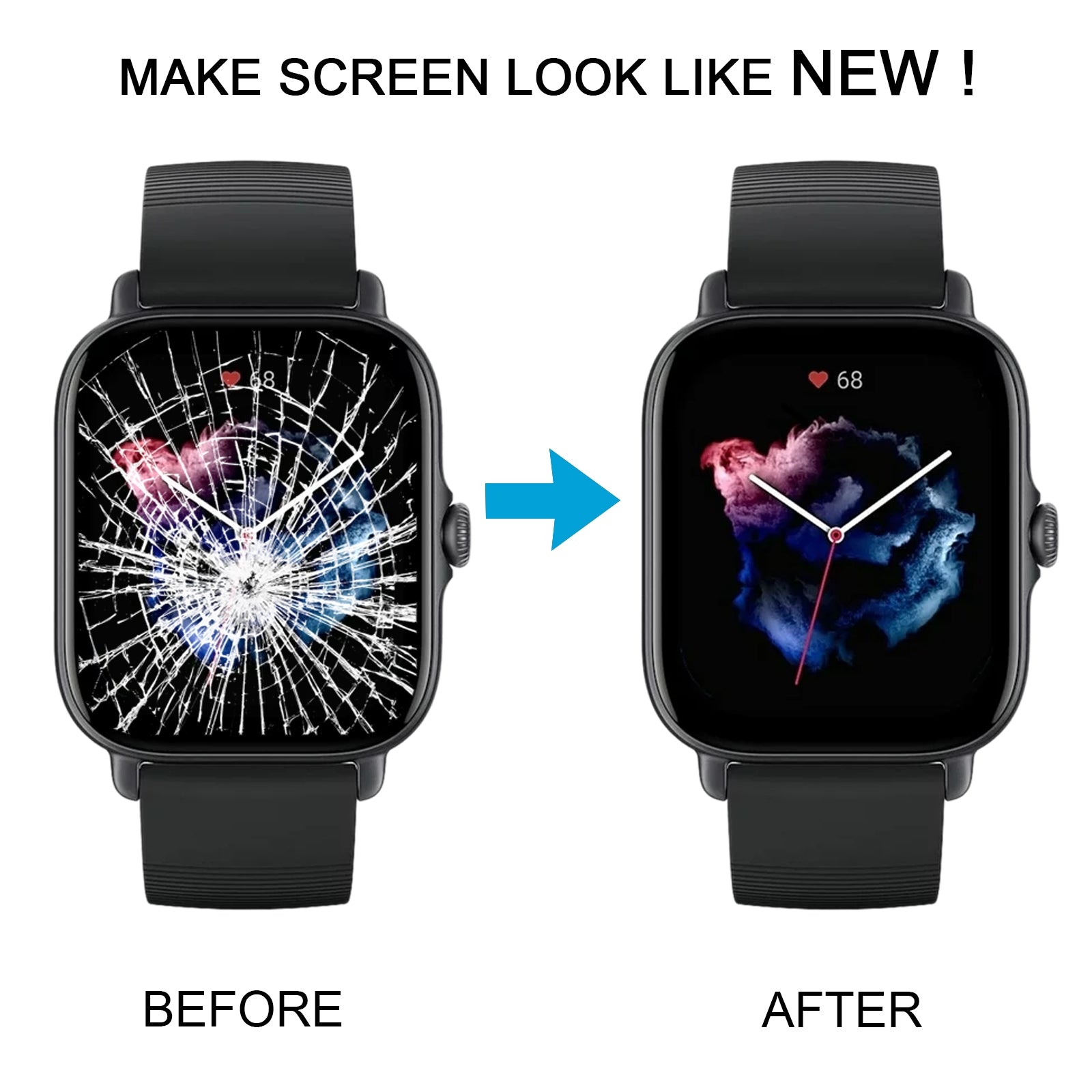 For Amazfit GTS 3 LCD Screen with Digitizer Full Assembly